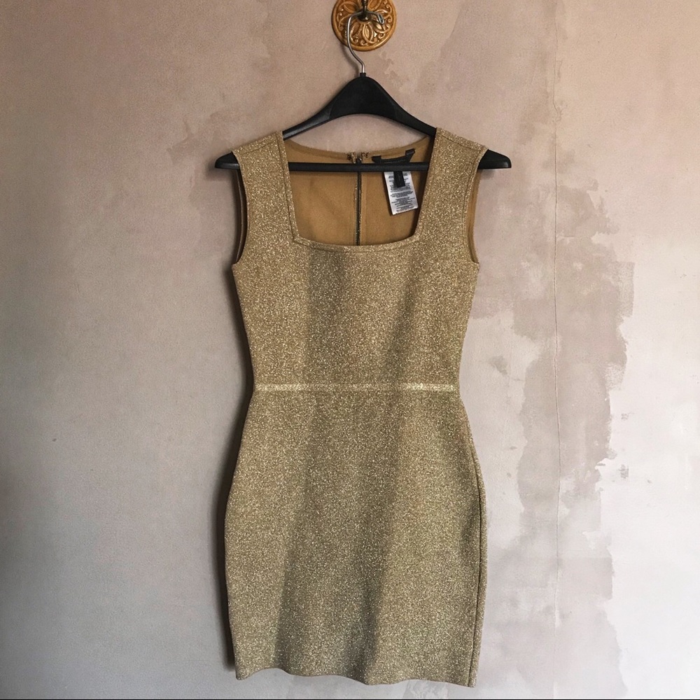 BCBG Gold Dress